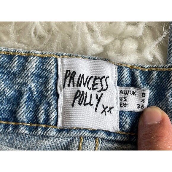 Princess Polly Women’s Size 4 Oxford Mom Jeans High Waist BOX 7 - Picture 6 of 10